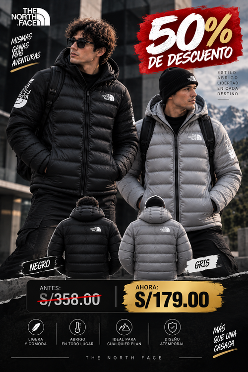 Casaca Térmica Classic Down Hooded Jacket Negro | Edición Limitada